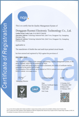 ISO9001 Certificate