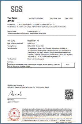 Reach Certificate